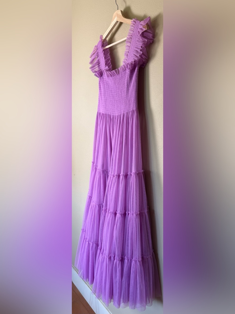 Hill House Collectors Ellie Nap Lavender Ruffled Tulle Dress Size Large - Picture 3 of 5